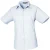 Premier Dames/Dames Popeline Blouse met Korte Mouwen (Lichtblauw)