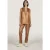 EsQualo Gilet Long Vegan Leather Brandy