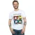 Disney Heren Mickey Mouse Vierkant Gekleurd T-shirt (Wit)
