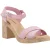 Hush Puppies Georgia Kurk Lederen Dames Blush Sandalen