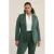 WE Fashion Curve blazer donkergroen