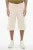 Losse stretch denim shorts in wit