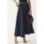 Elastische Taille Midi Rok met Zakken