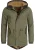 INDICODE JEANS Winterparka ‘Barge’  bruin / olijfgroen