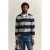 GANT regular gestreepte polo donkerblauw