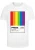 Mister Tee Shirt ‘Many Colors Pride’  blauw / geel / donkerlila / donkerrood / wit