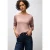Street One Dames Zacht gemêleerd shirt in Roze