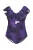Ulla Popken Badpak  violetblauw / zwart