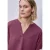 Street One Dames Blouse met gespleten hals en omslag in Roze