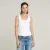 G-Star RAW Tanktop Slim Rib Tank met merkopschrift op borsthoogte