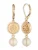Lauren Ralph Lauren Oorbellen  crème / goud