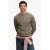 Superdry CLASSIC SLUB WAFFLE TOP regular fit longsleeve – olijfgroen