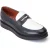 Base London Sid Leren Herenpantoffels Zwart/Wit