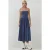 2-in-1 Midi Elastische Strapless Jurk/Rok