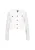 DreiMaster Klassik Gebreid vest  zilver / offwhite