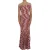 Dolce & Gabbana Dames Rood Witte Zijde Stretch Jurk