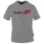 Plein Sport bekrast logo grijs T-shirt
