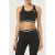 FILA Lunata Graphic Taped Bra Top Black