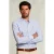 River Woods Slim Fit Striped Shirt Henley Collar Blue/white Blue