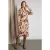 River Woods Fitted Waist Midi Dress In Multi