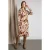 River Woods Fitted Waist Midi Dress In Multi