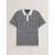 Heren Ted Baker Geo Regular Fit Polo Shirt in Middelblauw