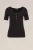 WE Fashion – Dames jersey T-shirt – Zwart – Katoen –