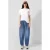 QS barrel jeans – mediumblauw