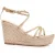 Montevita Wedge Sparto Sandalen Wesparto6 In Goud