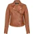Dames slim leren bikerjack-Matlock