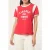 FILA Montalto Relaxed Graphic Ringer T-shirt True Red-egret