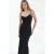 Mouwloze midi-slipdress