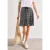 Kniehoge rok met print en volant