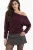 Blouse met boothals en stenen accessoire