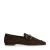 Manfield suède loafers donkerblauw