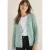 Cecil Dames Grof gemêleerd vest in Groen