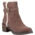 TOMS Hailey Buckle Leren Dames Enkellaarsjes in Eikenbruin met Hakken