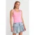 Dames Geribbelde Katoenen Cami Blouse