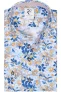 R2 Amsterdam Modern Fit Jersey shirt blauw, Motief