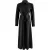 Trendyol Modest Dames Zwart Effen Maxi Lang Blousejurk Modest Jurken