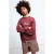 Mango Kids sweater met backprint donkerrood