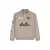 Ballin boxy sweater met backprint en tekst – taupe