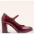 Maddy vegan lak pumps in wijnrood