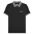Lambretta Heren SS25 Tweekleurig Poloshirt (Zwart)
