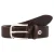 B.BELT Riem ‘Vince’  donkerbruin / zilver
