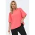 ONLY CARMAKOMA glitter top koraalrood