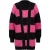 EsQualo Cardigan Striped Black / Pink