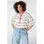 MS Mode gestreepte T-shirt met tekst Plus Size – lichtgeel