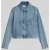 Marc O’Polo relaxed fit jeansblouse met linnen
