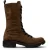 Fly London Women Brown Leather Strike-Up Gevechtslaarzen voor Vrouwen – NOLE176